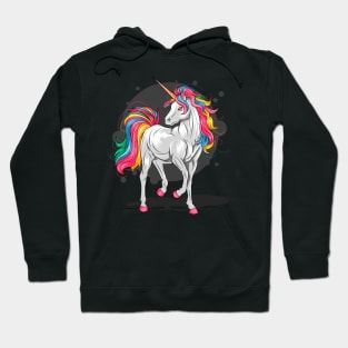 Uncorn full color rainbow Hoodie